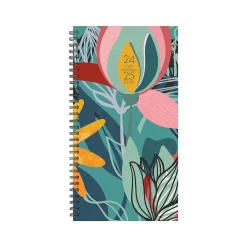 Academic Planners|Willow Creek 2024-2025 Fresh Floral 3.5" x 6.5" Academic Weekly & Monthly Planner, Paper Cover, Multicolor (47699)