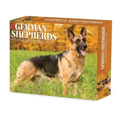 2025 Calendars|Willow Creek 2025 German Shepherds 6" x 5.5" Day-to-Day Calendar, Multicolor (40843)