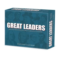 2025 Calendars|Willow Creek 2025 Great Leaders, Greatest Quotes 6.2" x 5.4" Daily Calendar (46708)