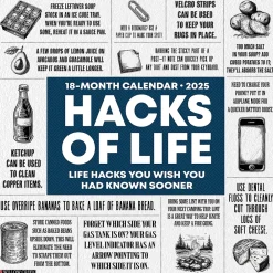 2025 Calendars|Willow Creek 2025 Hacks of Life 12" x 12" Monthly Wall Calendar (47217)