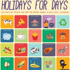 2025 Calendars|Willow Creek 2025 Holidays for Days 12" x 12" Monthly Wall Calendar (43356)