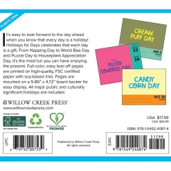 2025 Calendars|Willow Creek 2025 Holidays for Days 6.2" x 5.4" Day-to-Day Calendar (40874)