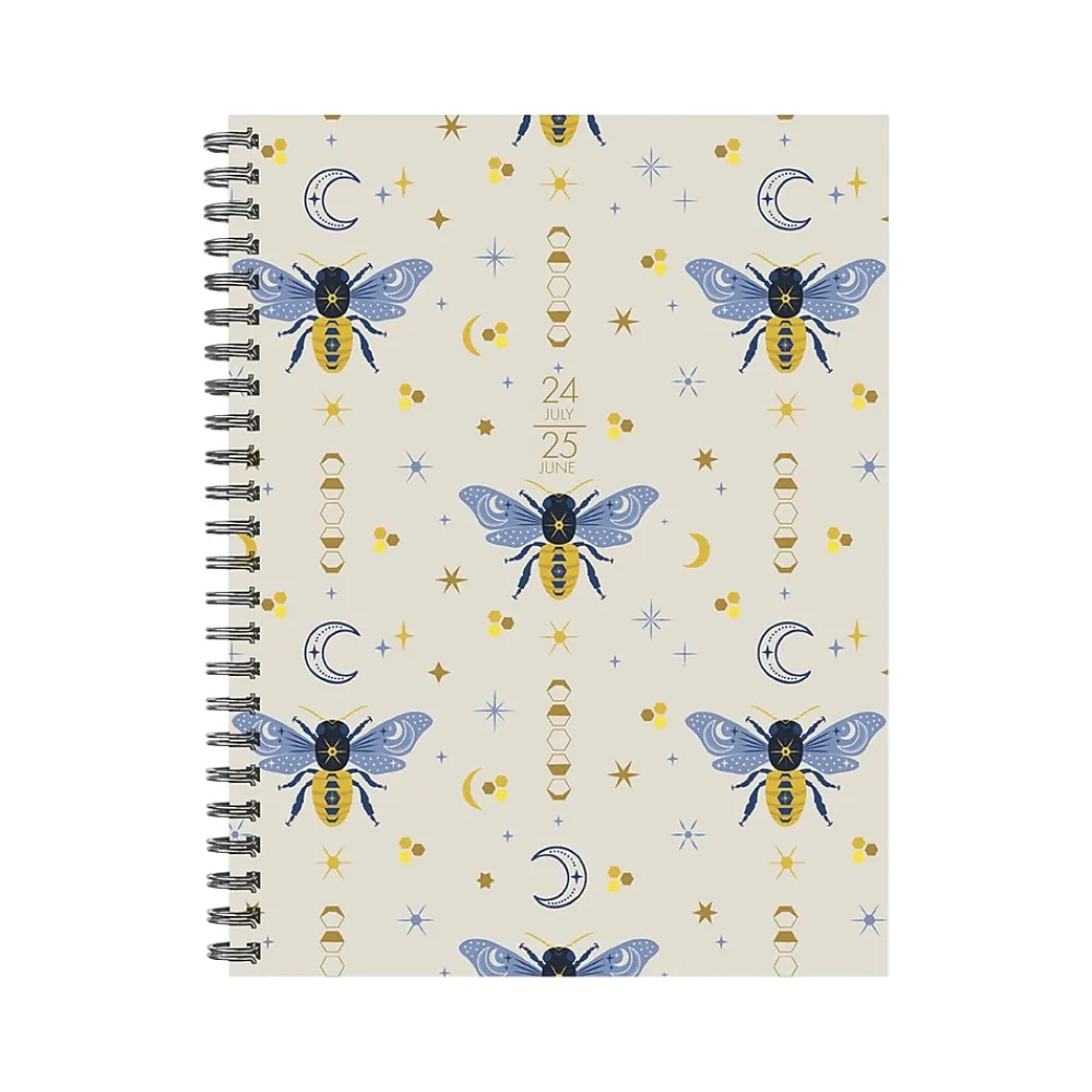 Academic Planners|Willow Creek 2024-2025 Honeybee 6.5" x 8.5" Academic Weekly & Monthly Planner, Paper Cover, Multicolor (47446)