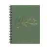 Academic Planners|Willow Creek 2024-2025 Ivy Green 6.5" x 8.5" Academic Weekly & Monthly Planner, Paper Cover, Green/Gold (47743)