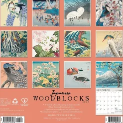 2025 Calendars|Willow Creek 2025 Japanese Woodblocks 12" x 12" Monthly Wall Calendar (43578)