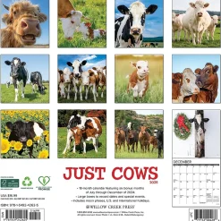 2025 Calendars|Willow Creek 2025 Just Cows 12" x 12" Monthly Wall Calendar (42625)