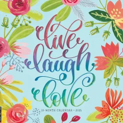 2025 Calendars|Willow Creek 2025 Live, Laugh, Love Art 12" x 12" Monthly Wall Calendar (43776)