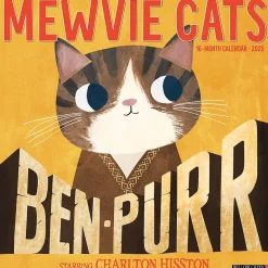 2025 Calendars|Willow Creek 2025 Mewvie Cats 12" x 12" Monthly Wall Calendar (43882)