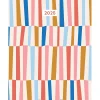 2025 Planners|Willow Creek 2025 Modern Stripe 5" x 9.5" Monthly Planner, Multicolored (48597)