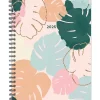 2025 Planners|Willow Creek 2025 Monstera Earth Hue 6.5" x 8.5" Weekly Planner (48856)