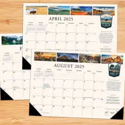 2025 Calendars|Willow Creek 2025 National Parks 17" x 12" Small Monthly Deskpad (47835)