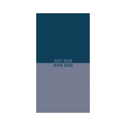 Academic Planners|Willow Creek 2024-2026 Navy Duotone Academic Monthly Planner, Paper Cover, Navy/Slate Gray (47668)