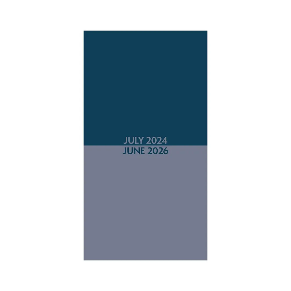 Academic Planners|Willow Creek 2024-2026 Navy Duotone Academic Monthly Planner, Paper Cover, Navy/Slate Gray (47668)