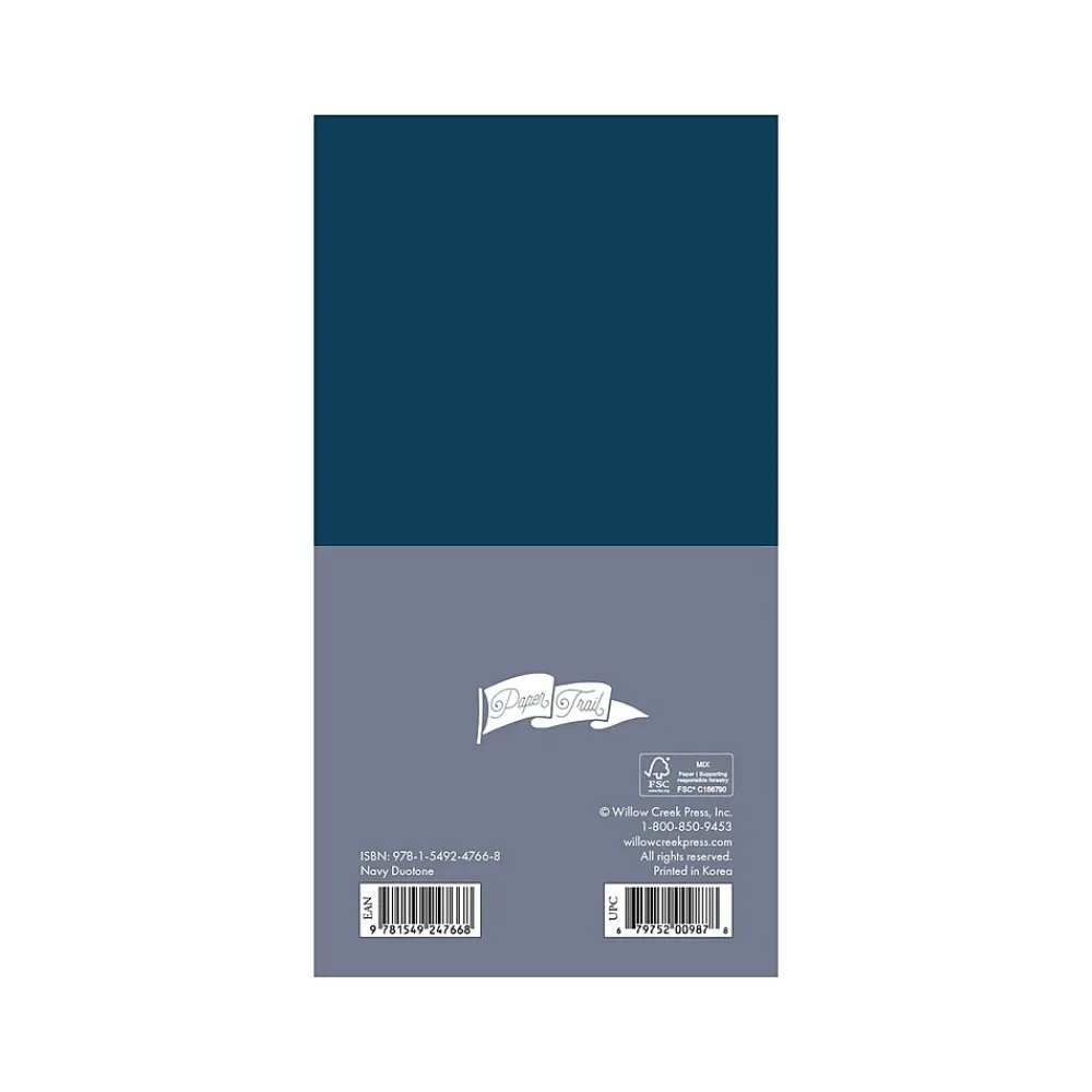 Academic Planners|Willow Creek 2024-2026 Navy Duotone Academic Monthly Planner, Paper Cover, Navy/Slate Gray (47668)