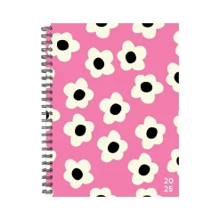 2025 Planners|Willow Creek 2025 Pink Flower 6.5" x 8.5" Weekly & Monthly Planner, Paper Cover, Multicolor (48689X)