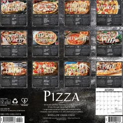 2025 Calendars|Willow Creek 2025 Pizza 12" x 12" Monthly Wall Calendar (44476)