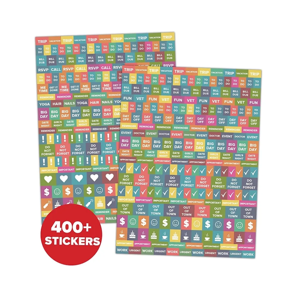 Academic Planners|Willow Creek 2024-2025 Plum Abstract 8.5" x 11" Academic Weekly & Monthly Planner, Paper Cover, Multicolor (47606)