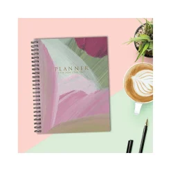 Academic Planners|Willow Creek 2024-2025 Plum Abstract 8.5
