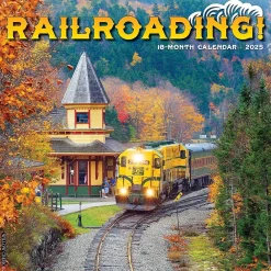2025 Calendars|Willow Creek 2025 Railroading 12" x 12" Monthly Wall Calendar (44629)