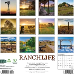 2025 Calendars|Willow Creek 2025 RanchLife 2025 12" x 12" Yearly Wall Calendar (46524)