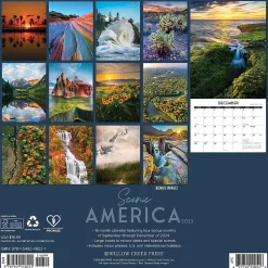 2025 Calendars|Willow Creek 2025 Scenic America 12" x 12" Monthly Wall Calendar (48221)