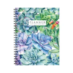 Academic Planners|Willow Creek 2024-2025 Succulents 6.5" x 8.5" Academic Weekly & Monthly Planner, Paper Cover, Multicolor (47477)