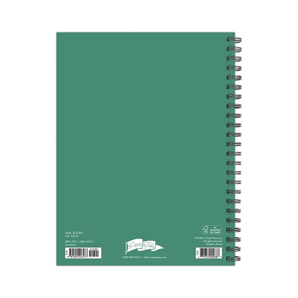 Academic Planners|Willow Creek 2024-2025 Succulents 6.5" x 8.5" Academic Weekly & Monthly Planner, Paper Cover, Multicolor (47477)