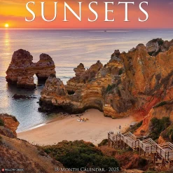 2025 Calendars|Willow Creek 2025 Sunsets 2025 7" x 7" Yearly Wall Calendar (47286)