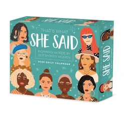 2025 Calendars|Willow Creek 2025 That's What She Said, Inspiring Women Quotes 6" x 5.5" Day-to-Day Calendar (41031)