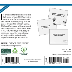 2025 Calendars|Willow Creek 2025 Today I Learned - Facts and Daily Trivia 6" x 5.5" Day-to-Day Calendar (41055)