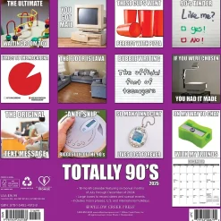 2025 Calendars|Willow Creek 2025 Totally 90s 12" x 12" Monthly Wall Calendar (45138)