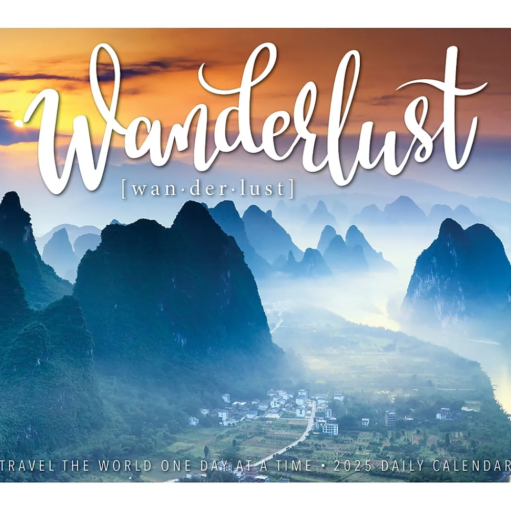 2025 Calendars|Willow Creek 2025 Wanderlust 6" x 5.5" Day-to-Day Calendar (41086)