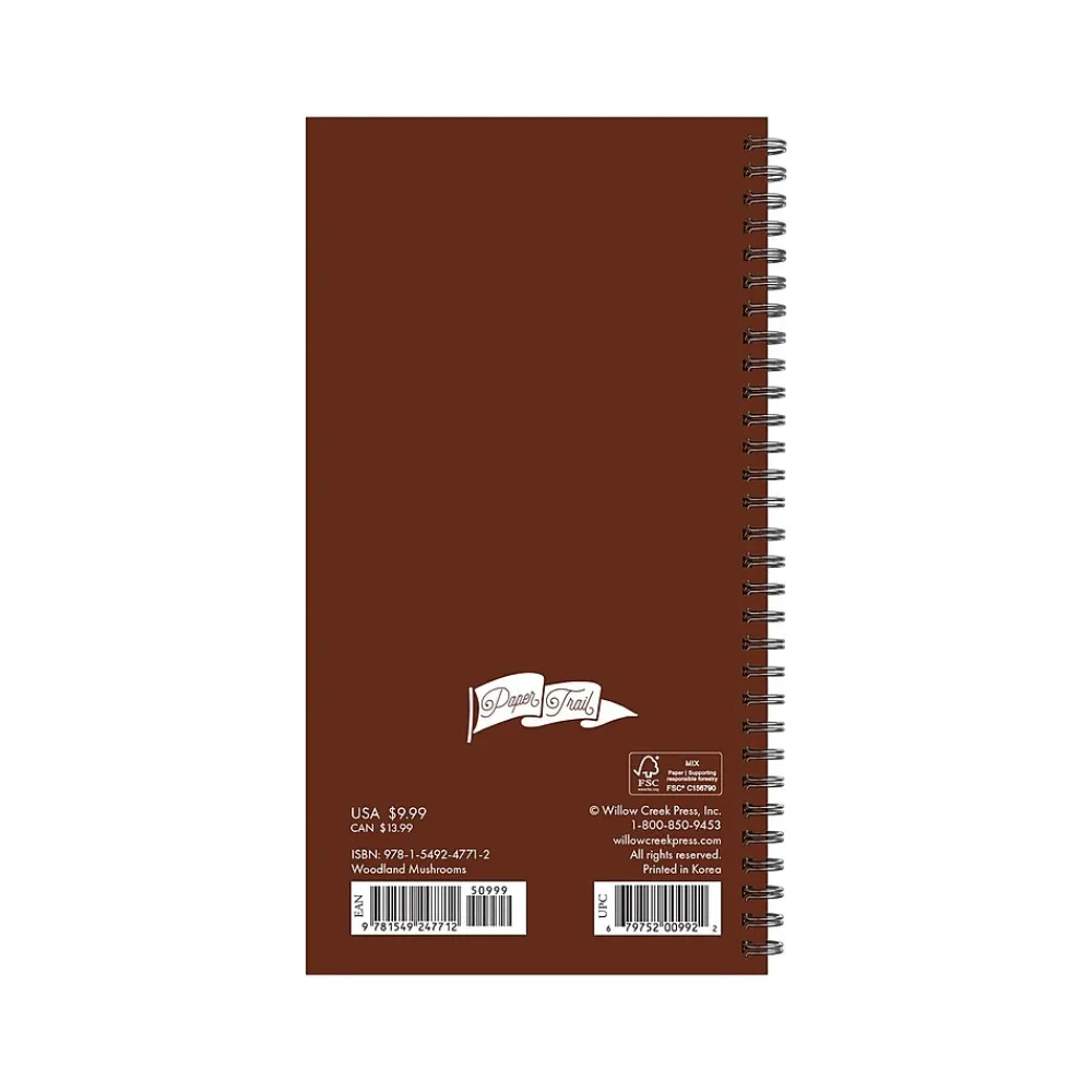 Academic Planners|Willow Creek 2024-2025 Woodland Mushrooms 3.5" x 6.5" Academic Weekly & Monthly Planner, Paper Cover, Multicolor (47712)