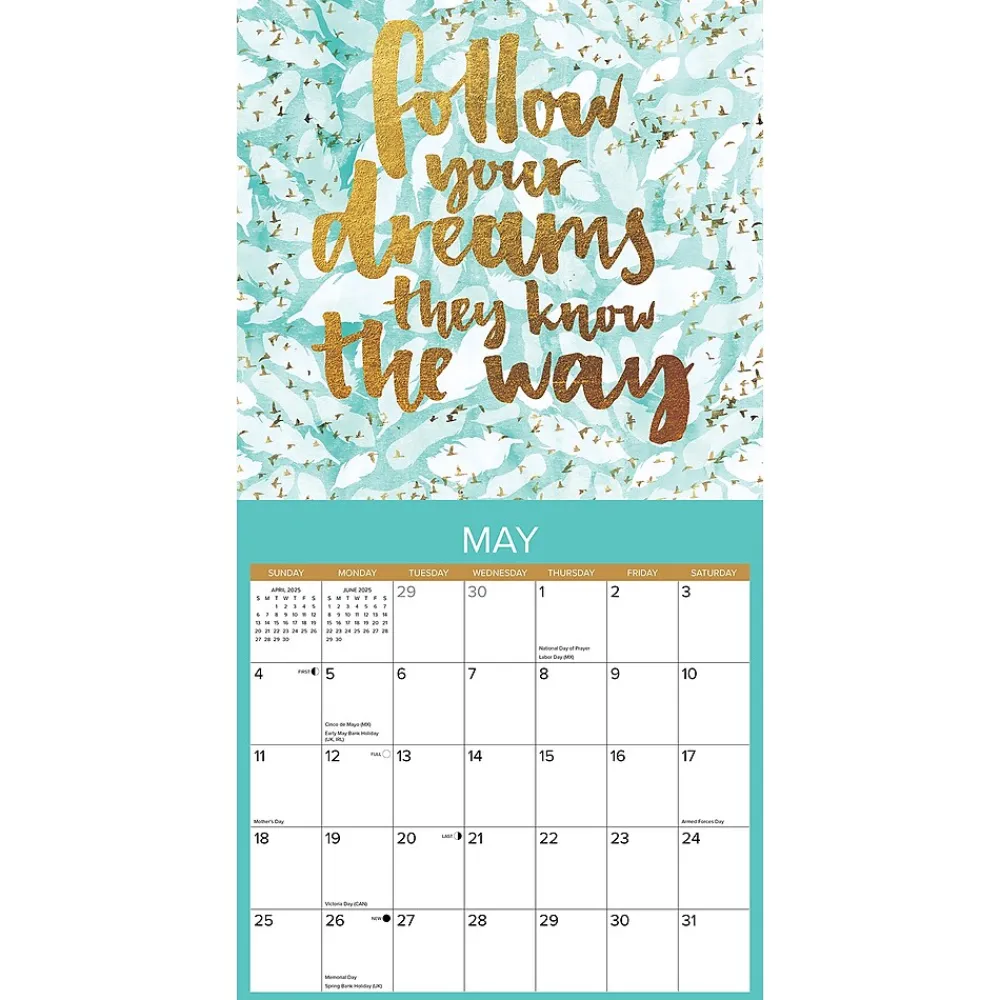 2025 Calendars|Willow Creek 2025 You Got This 12" x 12" Monthly Wall Calendar (45589)