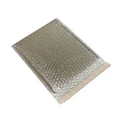 Best NORTECH LABS 6" x 7" CCool Foil Insulated Self-Sealing Bubble Mailer, Silver, 100/Box (MB6X7SS)
