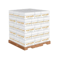 Copy Paper*Unbranded 8.5" x 11" Copy Paper, 20 lbs., 92 Brightness, 500 Sheets/Ream, 400 Reams/Pallet (324791-LQO)