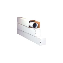 Staples 5 x 43 Corrugated Standard Mailing Tube, White, 25/Bundle (M5543)