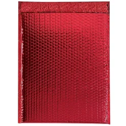 Online Unbranded 13" x 17.5" Glamour Bubble Mailer, Red, 100/Carton (GBM1317R)