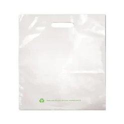 Sale Laddawn 18" x 19" Gusseted Poly Bags, 2.25 Mil, White, 500/Carton (6735)