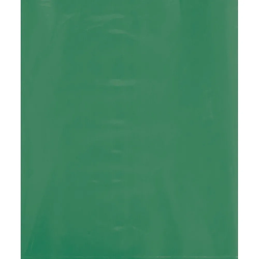 Clearance Partners Brand 8" x 10" Layflat Poly Bags, 2 Mil, Green, 1000/Carton (PB465G)