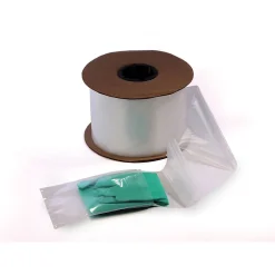 Hot SI Products 4" x 8" Layflat Poly Bags, Bags on a Roll, 2 Mil, Clear, 1250/Roll (2642)