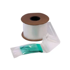 Clearance SI Products 5" x 8" Layflat Poly Bags, Bags on a Roll, 2 Mil, Clear, 1250/Roll (2667)