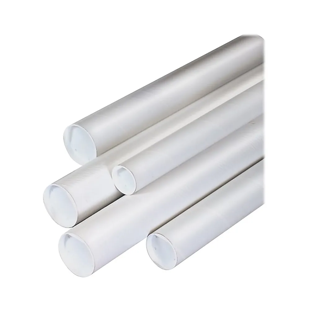 Hot Staples 3" x 24" Mailing Tube, White (H-3639)