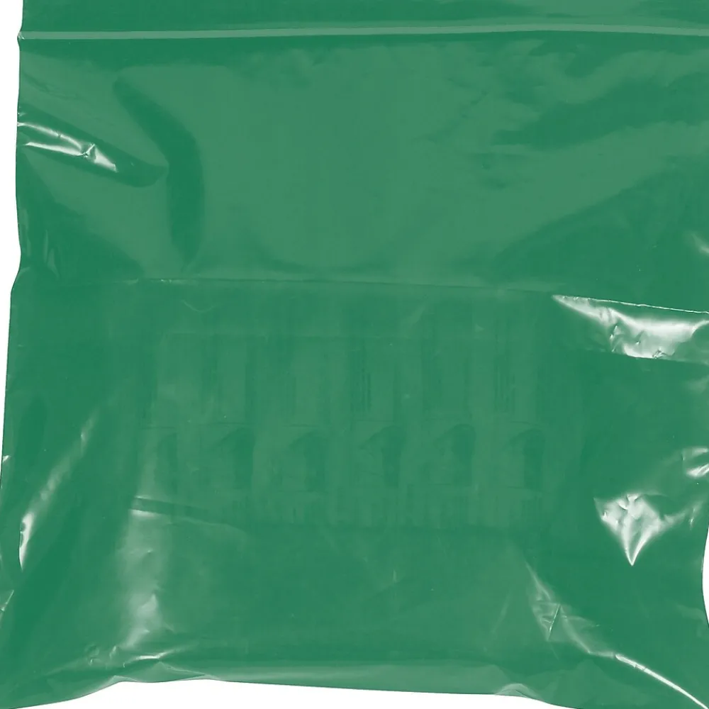 Sale Partners Brand 3" x 3" Reclosable Poly Bags, 2 Mil, Green, 1000/Carton (PB3540G)