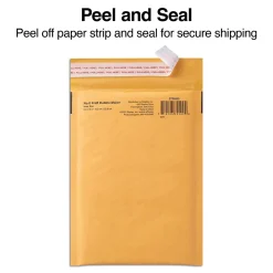 Online Staples 6.75 x 9 Self-Sealing Bubble Mailer (56563)