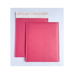 Happy Mail 8.5" x 11" Self-Sealing Bubble Mailer, Pink, Dozen (245158)