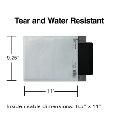 New Staples 11 x 8.5 Self-Sealing Poly Mailer, White (ST56534)