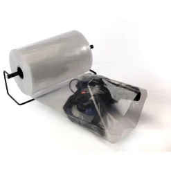 Clearance SI Products 10" x 24" Static Shielding Layflat Poly Bags, 3 Mil, Clear, 100/Carton (4137)