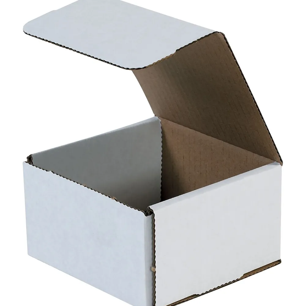 Sale SI Products 5" x 5" x 3" Corrugated Mailers, 50/Bundle (M553)