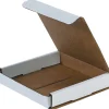 Sale Unbranded 5" x 5" x 1" Corrugated Mailers, White, 50/Bundle (M551)